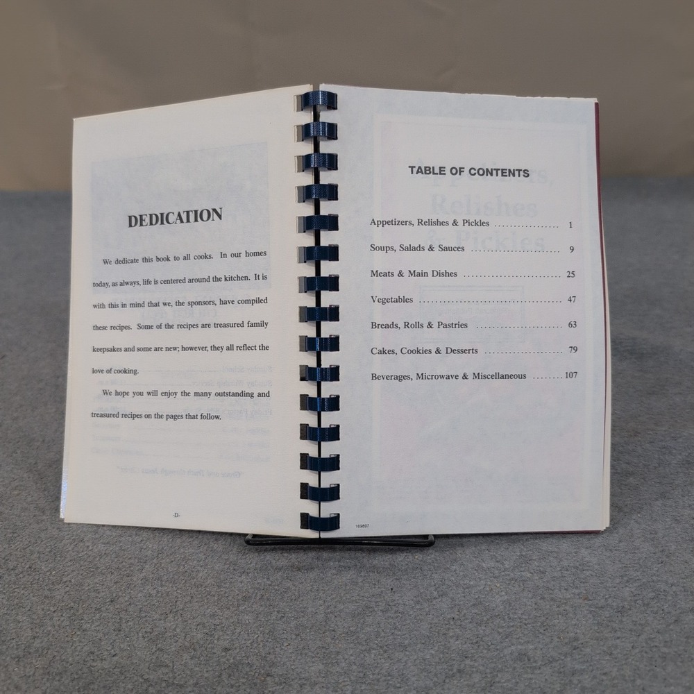 Sharing Our Best Covenant Presbyterian Church PCA Oak Ridge TN Cookbook Spiral - Picture 3 of 3